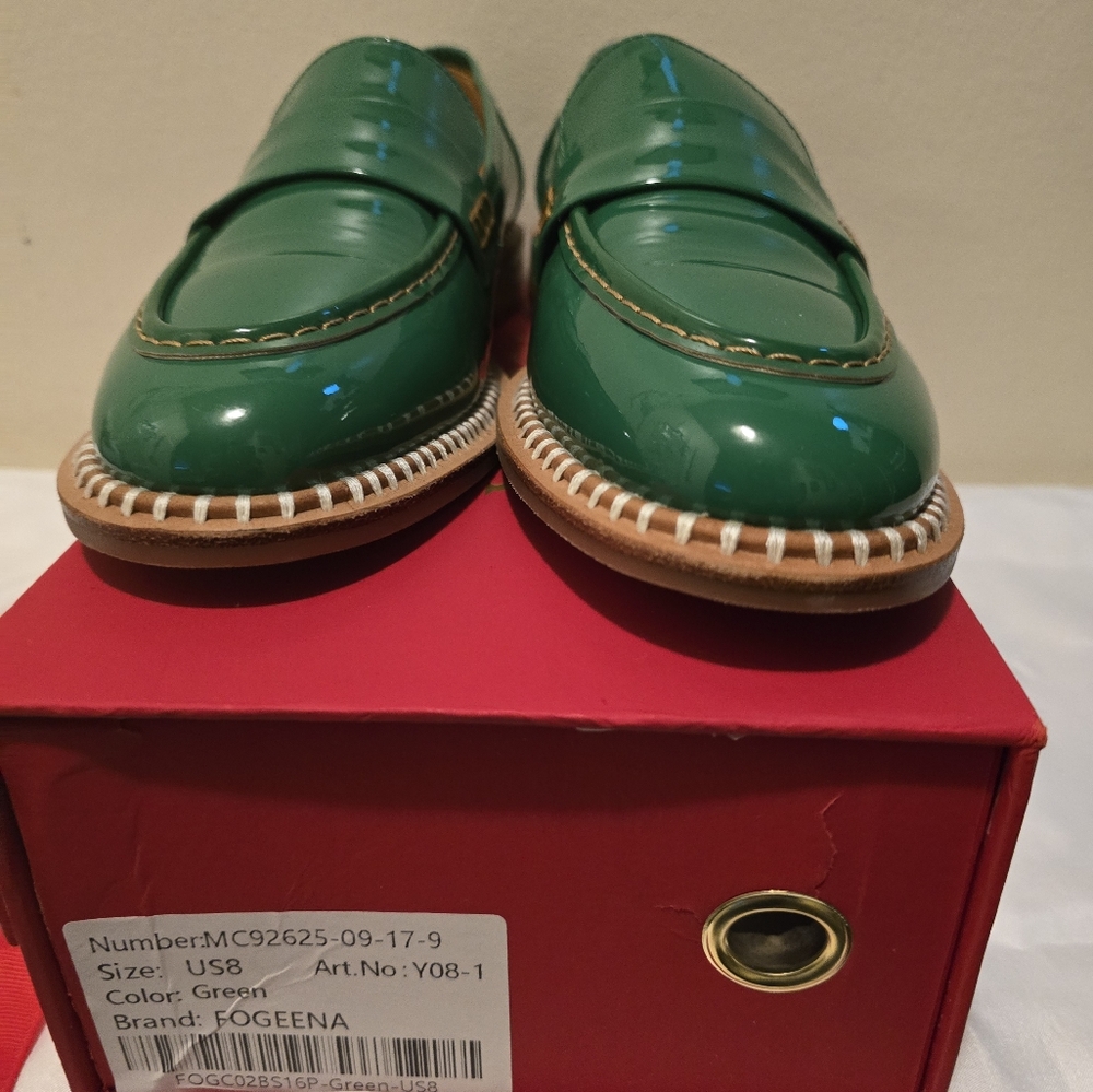 Women's Green Loafers